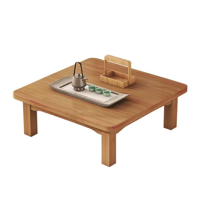 bamboo dinner/tea table with assemble legs in square shape high quality for sale