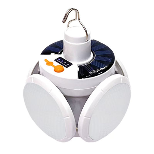 ourdoor camping/picnic foldable/rechargable football-shape solar-energy light for emergency power-supply