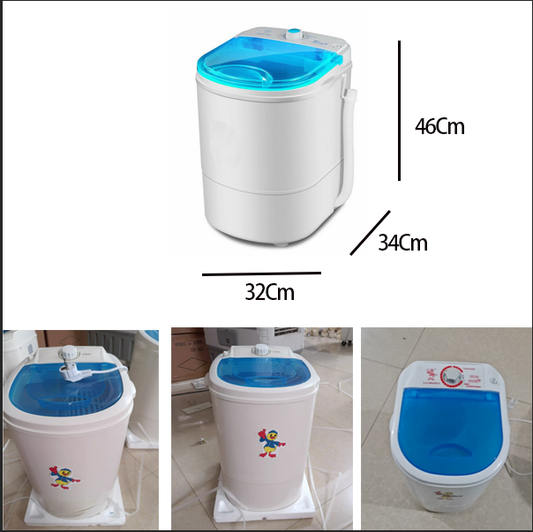 mini portable/mobile washing machine with plastic bucket for home or laundry use on sale