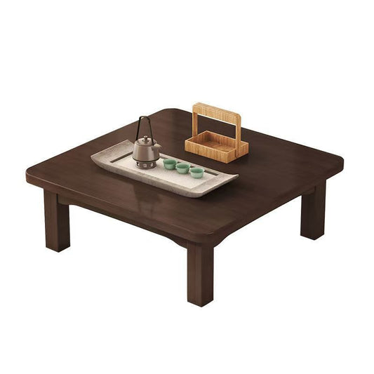 bamboo dinner/tea table with assemble legs in square shape high quality for sale