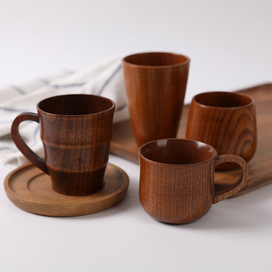 nauclea officinalis/African padauk/sapele/ebony wood cup/mug for kitchen/restaurant/hotel